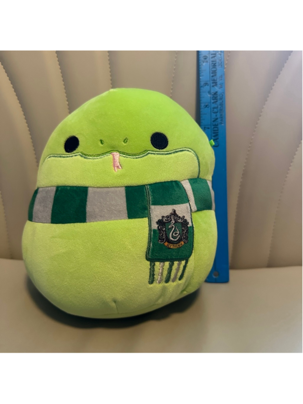 Squishmallows Harry Potter Slytherin Snake Plush 7" Green Grey
